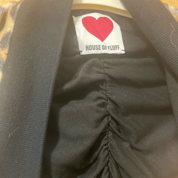 Leopard Ruched Bomber Jacket - Picture 6 of 6